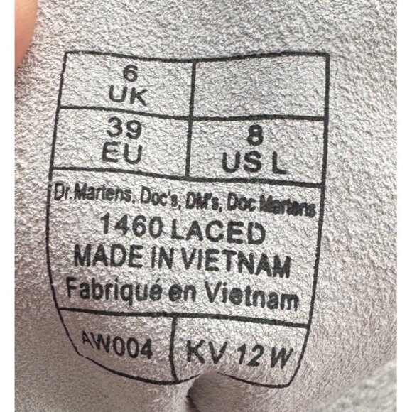 Dr. Martens 1460 White Leather Lace-Up Boots Womens Size 8 US / 6 UK / 39 EU - Picture 3 of 13